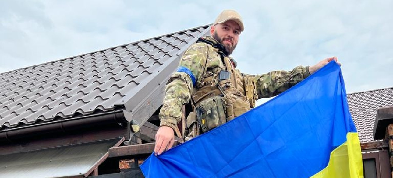 Максим Касьянов флаг Украины всу