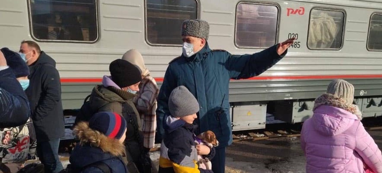 українські діти, росія рз, поїзд