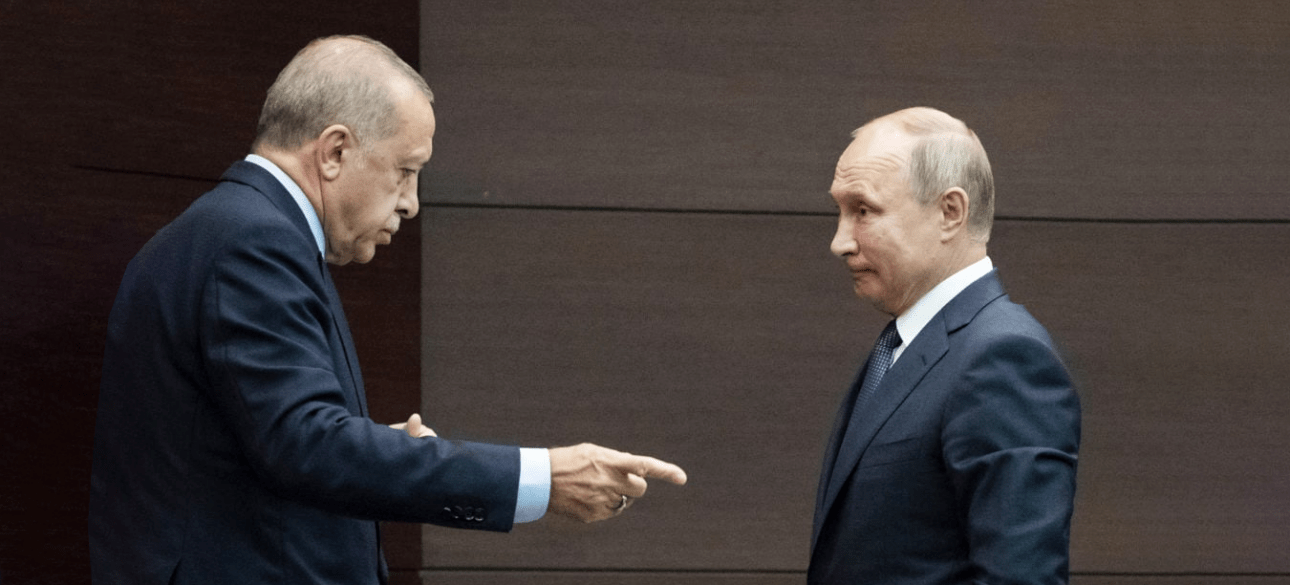 Президенты Турции и РФ Реджеп Эрдоган и Владимир Путин