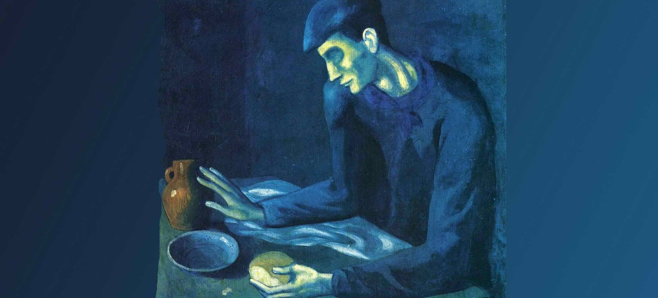 "Сніданок сліпого". Пабло Пікассо