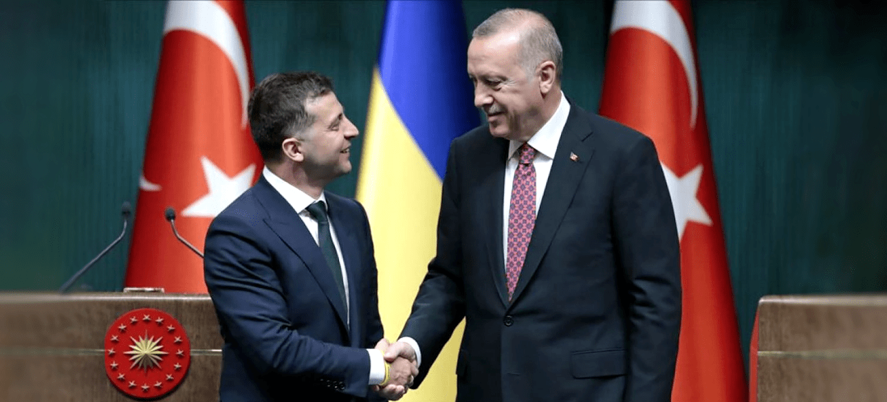 Президенты Украины и Турции Владимир Зеленский и Реджеп Эрдоган