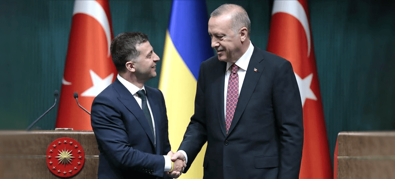 Президенты Украины и Турции Владимир Зеленский и Реджеп Эрдоган