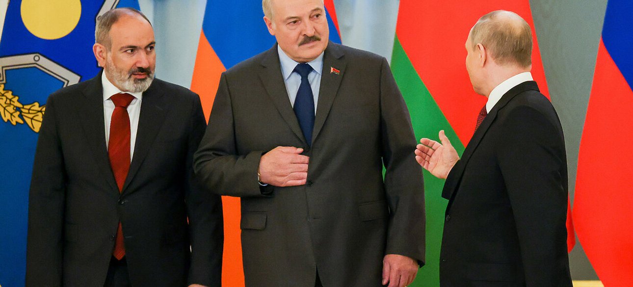 Пашинян, Лукашенко, Путін, ОДКБ