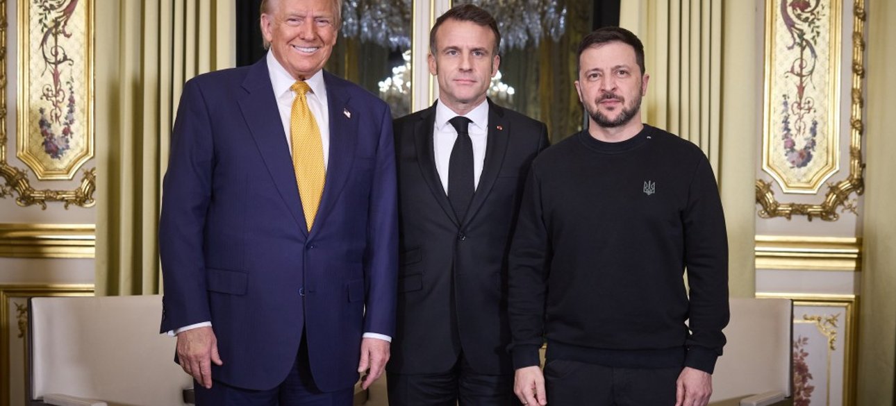 трамп, макрон, зеленский, сша, франция, украина