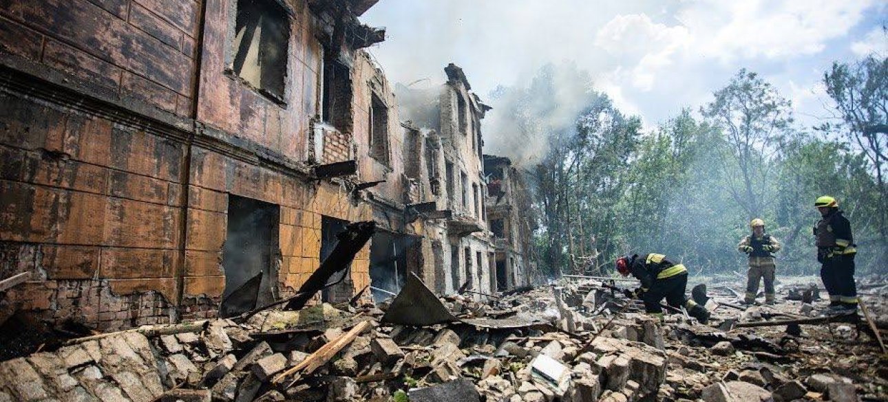 Разрушенная больница больница, днепр, война