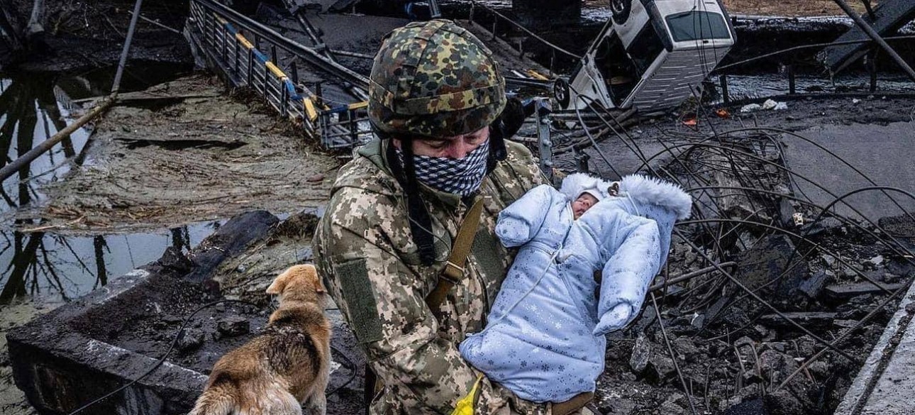 ВСУ, украинский солдат, ребенок