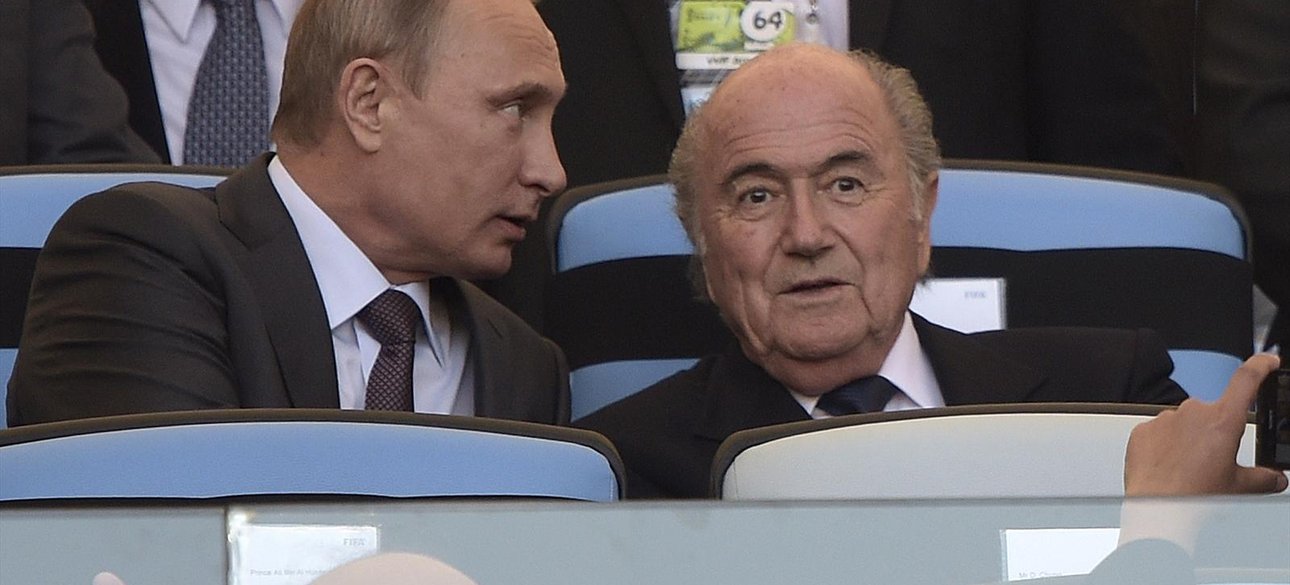 Владимир Путин и Зепп Блаттер / Фото: eurosport.ru