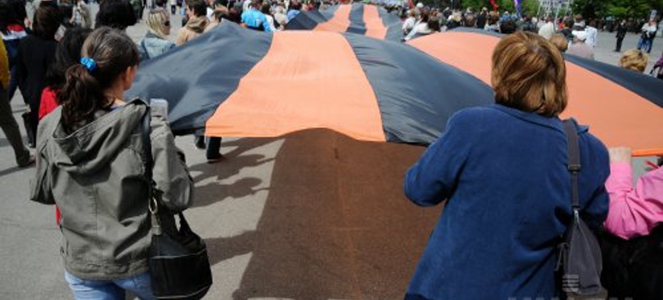 Сепаратисты в Харькове / Фото: УНИАН