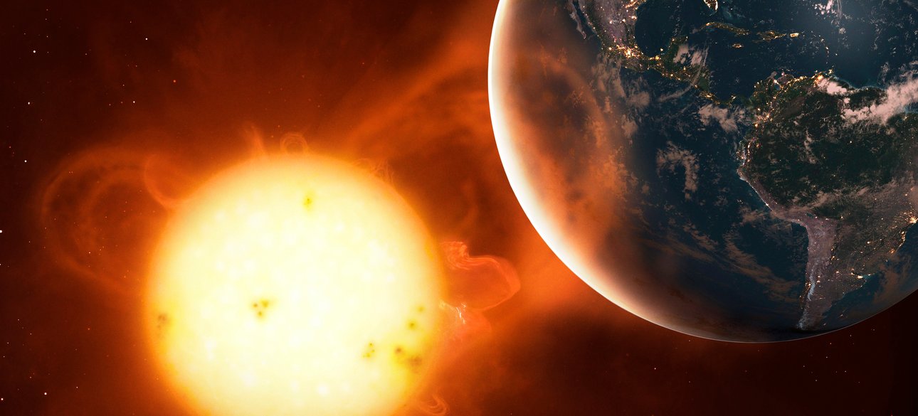 Сонячні промені в напрямку Землі