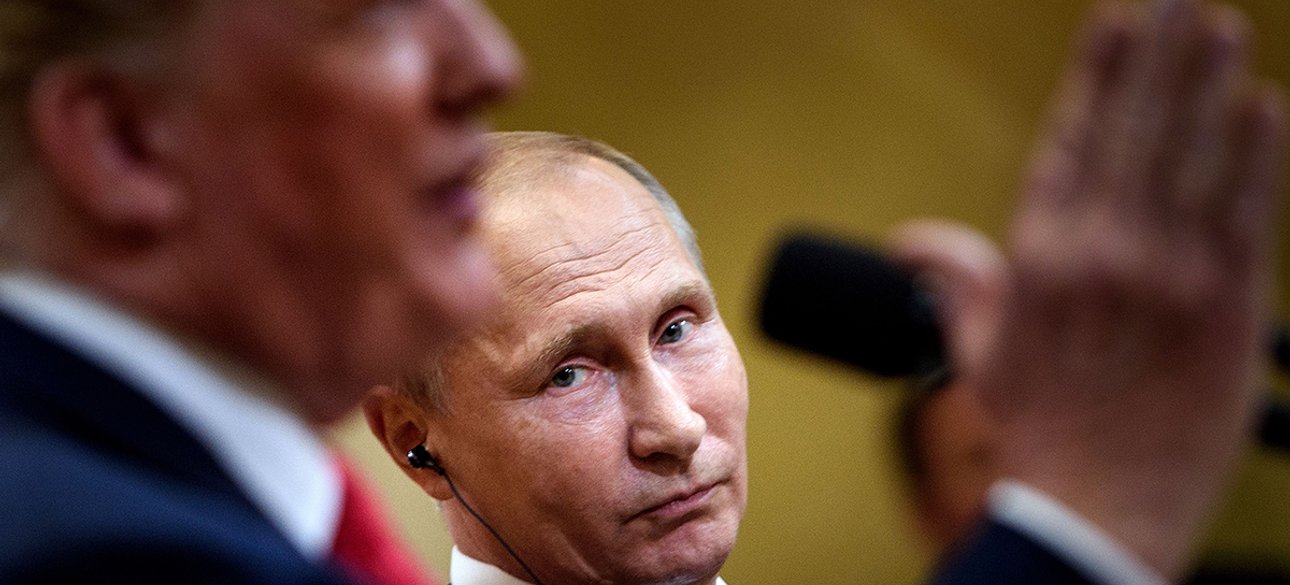 Трамп та Путiн на спільній прес-конференції