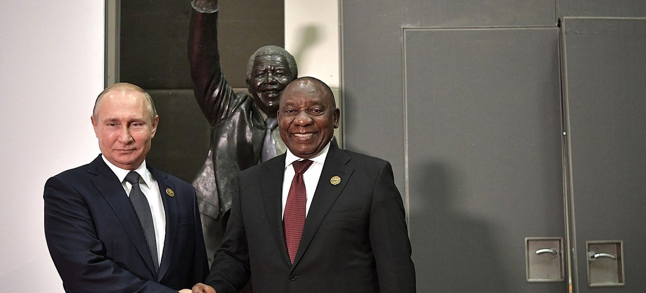 рамафоса, путин, переговоры