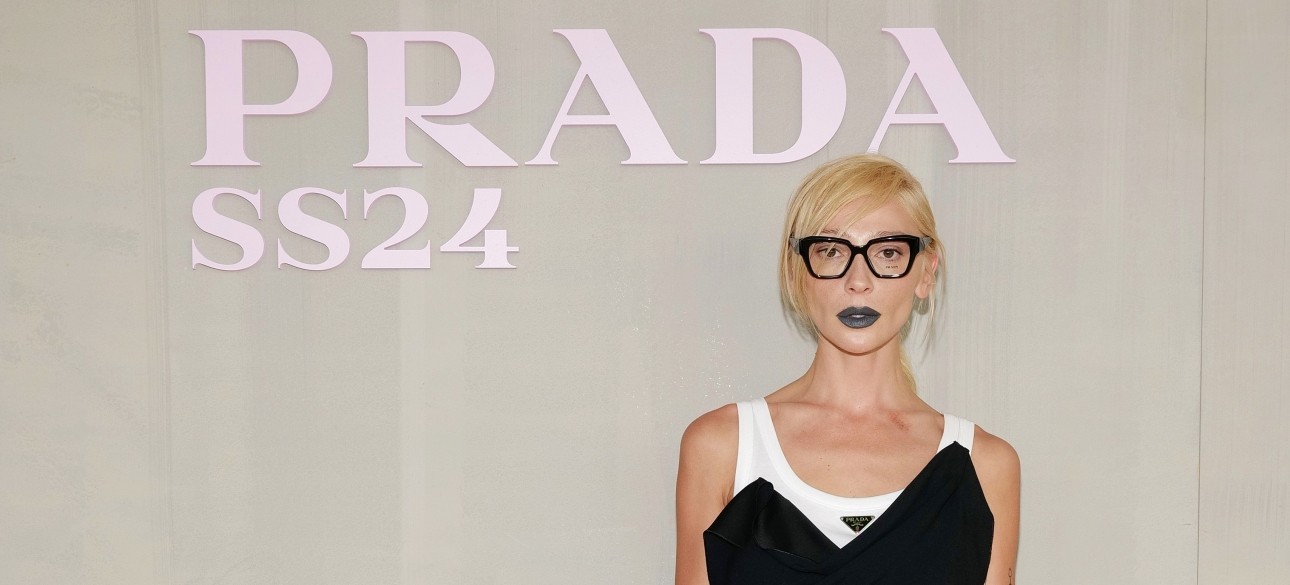 Настя Ивлеева на Неделе моды Милане, показ Prada SS24