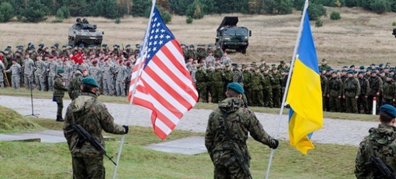 НАТО Украина, НАТО, сша Украина, военные, флаг Украины, флаг сша