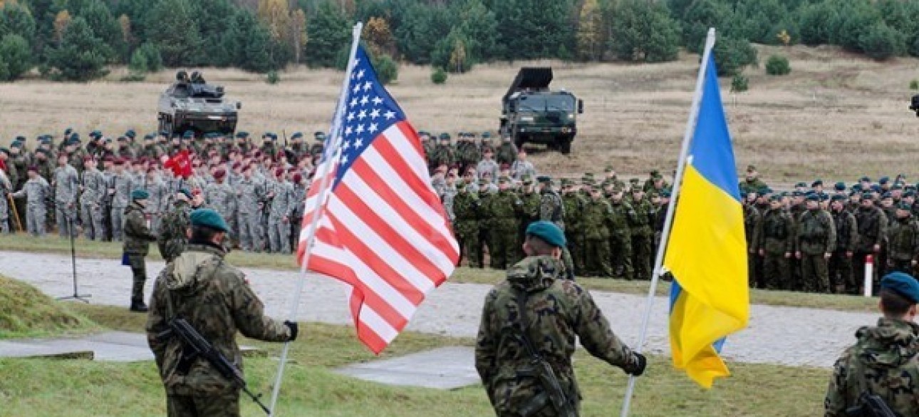 НАТО Украина, НАТО, сша Украина, военные, флаг Украины, флаг сша