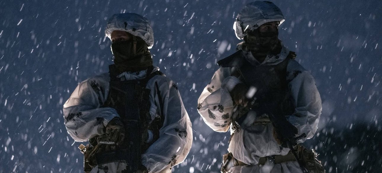 Бойцы ВСУ в зимней форме