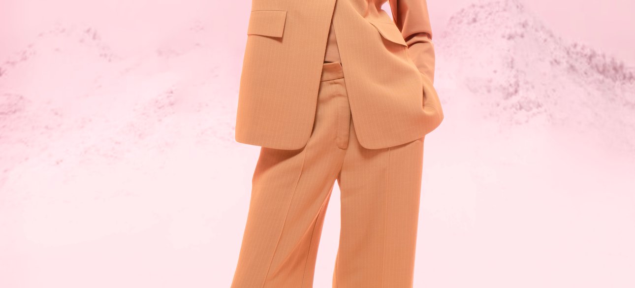 офисный стиль, костюм, брючный костюм, Андре Тан