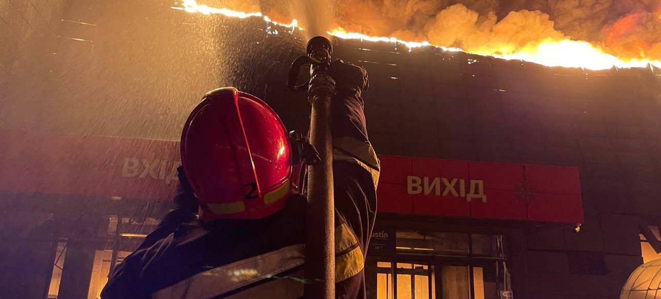 Одесса, пожар, ракетный удар