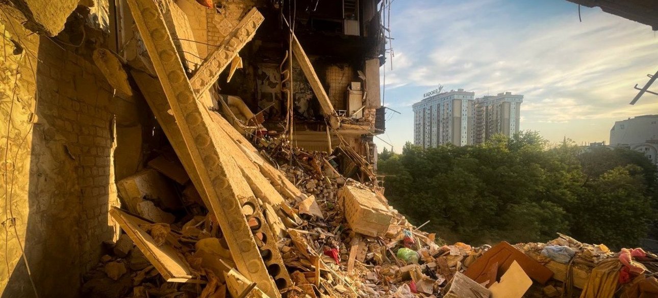 Разрушения после российского удара по Одессе