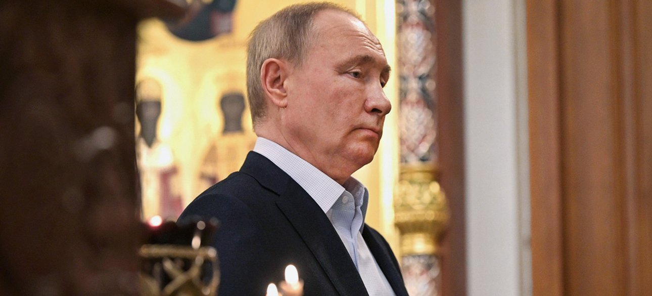 Путін Путін на церковній службі