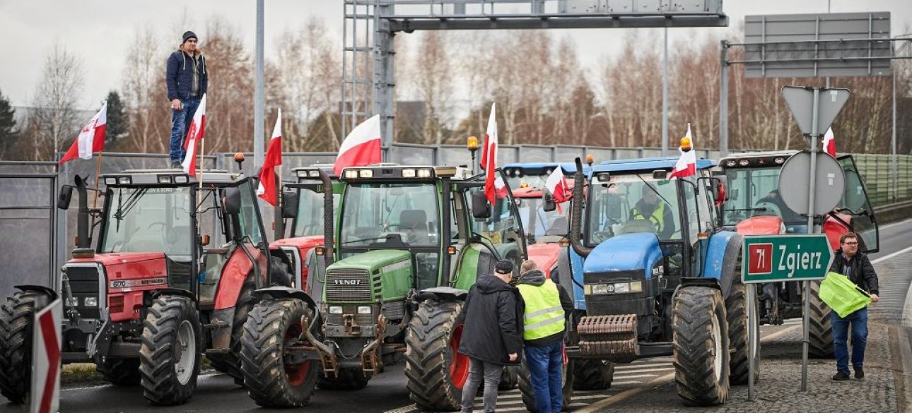 блокада, граница, фермеры, Польша