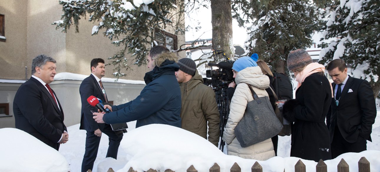 Петр Порошенко на Давосском экономическом форуме / Фото: Михаил Палинчак