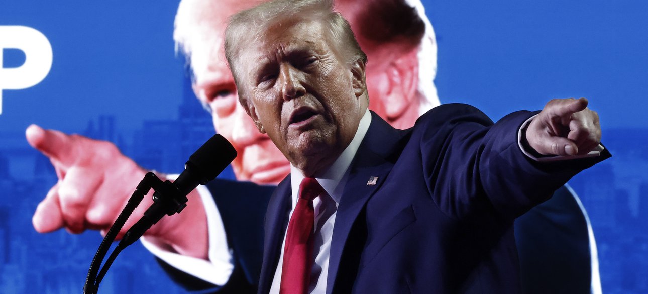 трамп, плакат