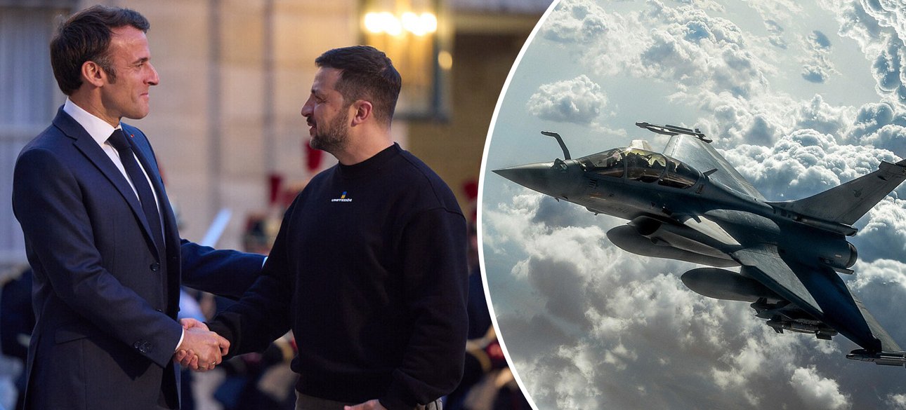 Макрон, Зеленський і винищувач Rafale