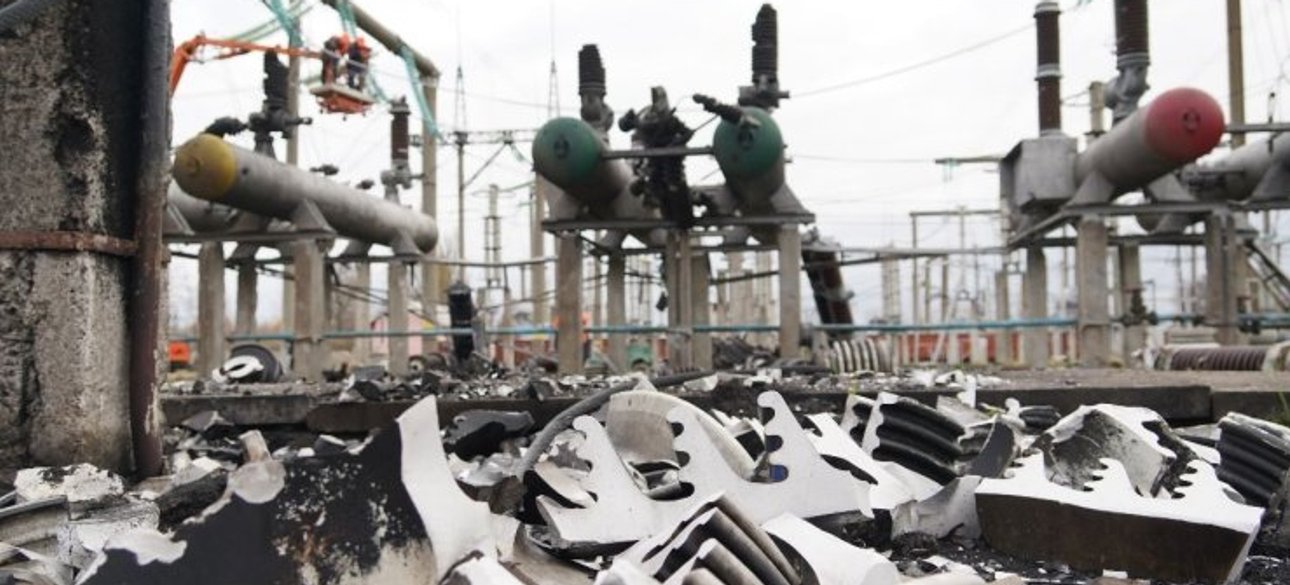 Одна з українських ТЕС після чергового обстрілу