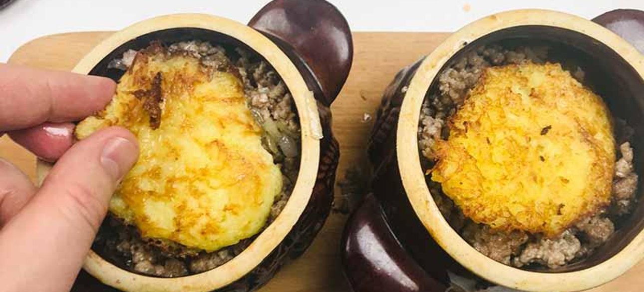 деруны с мясом, горшочки, деруны