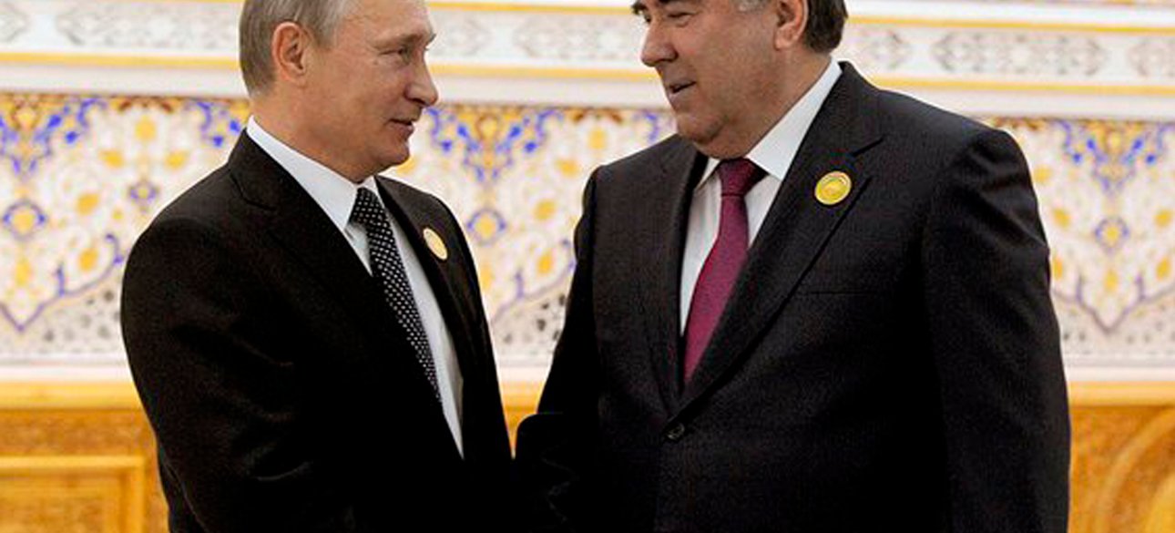 Владимир Путин, Эмомали Рахмон, Россия Таджикистан