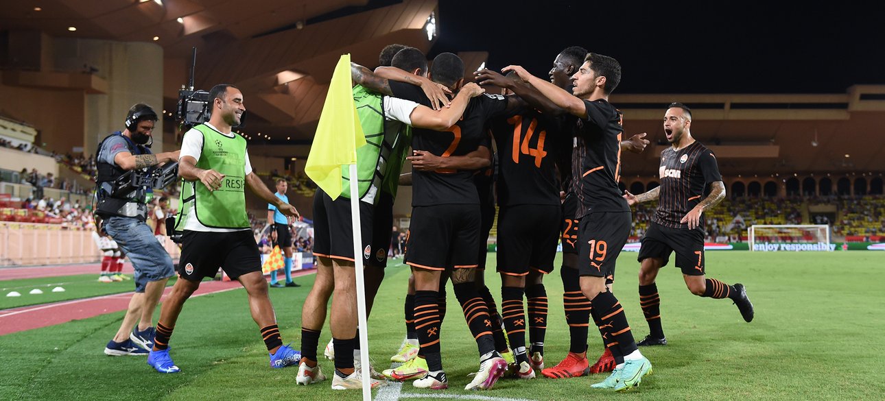 Шахтер Монако, лига чемпионов, телевидение