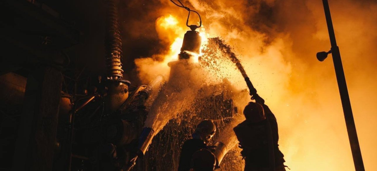 Удар по газовому объекту газ, ракетный удар