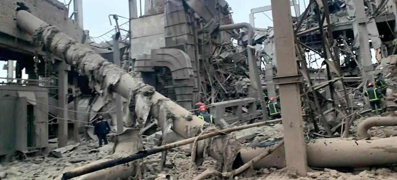 Охтирська ТЕЦ після ракетного удару