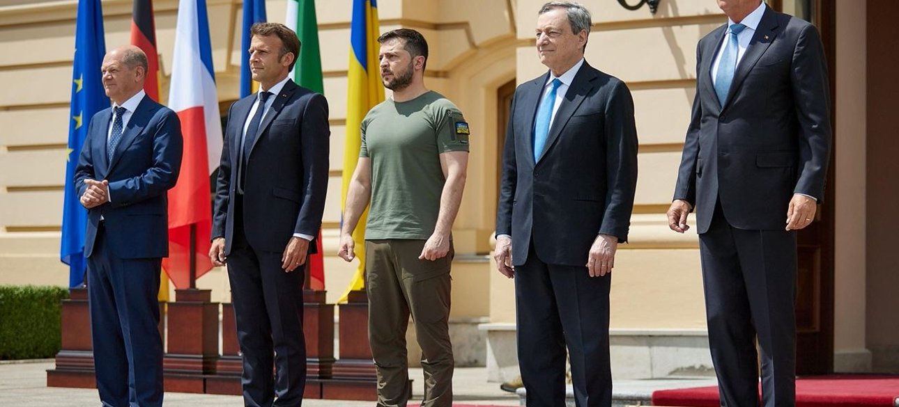 зеленский, макрон, шольц, драги