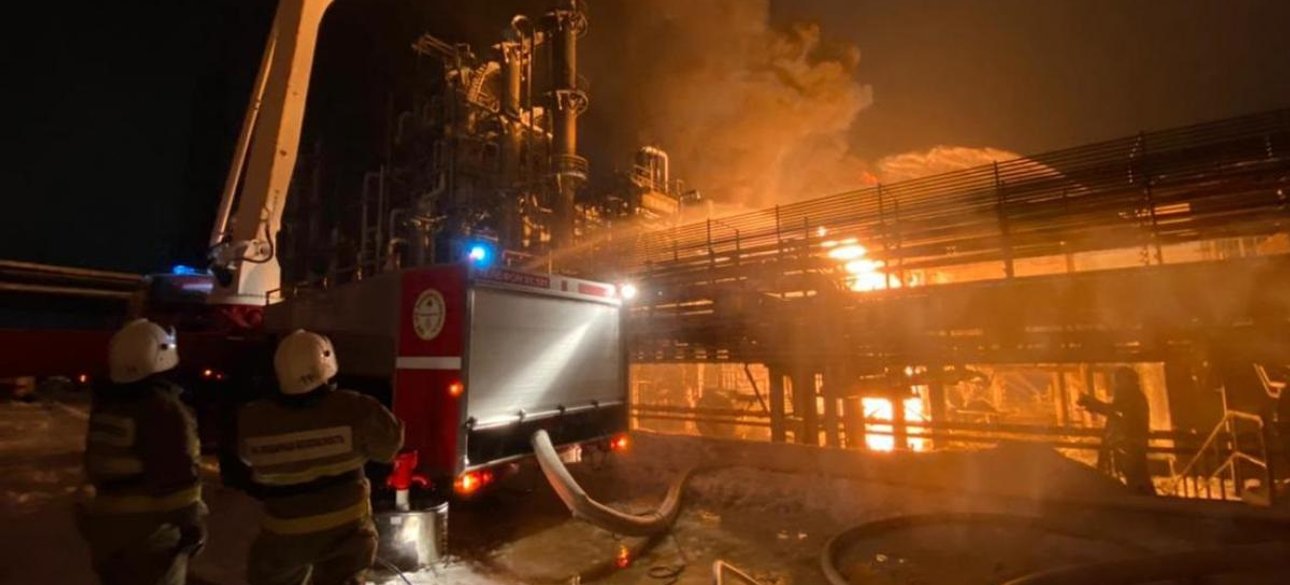 Пожежа на російському НПЗ у Кстово