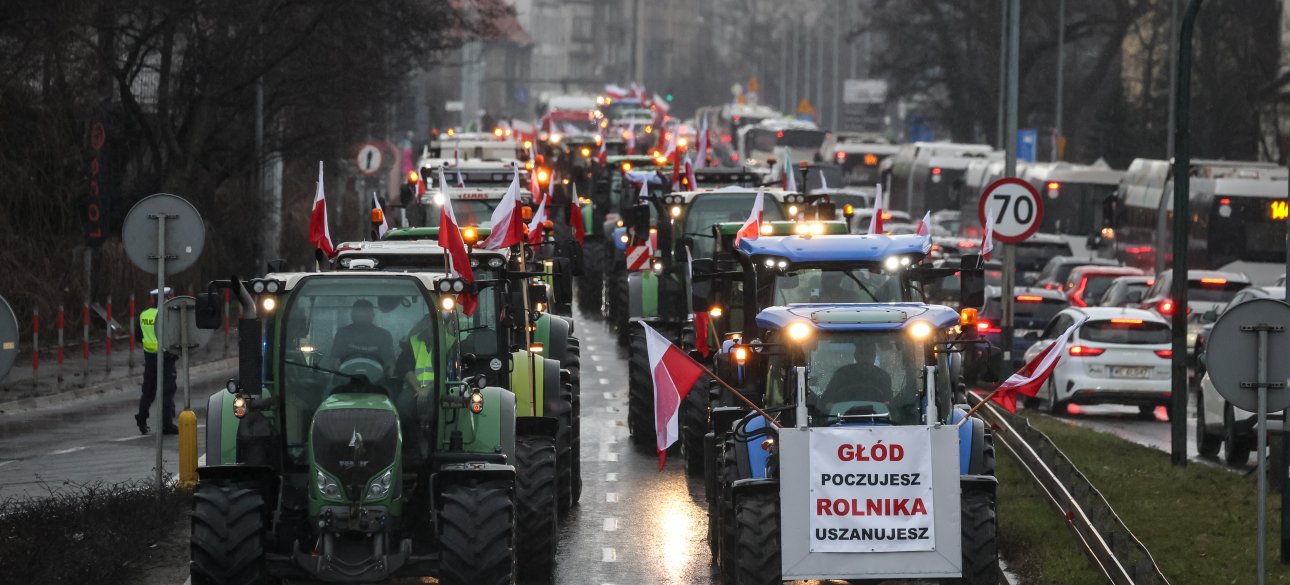 блокада границы, Польша, бунты фермеров в Польше