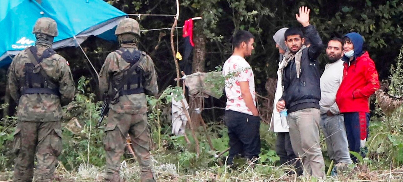 Нелегальные мигранты в Польше