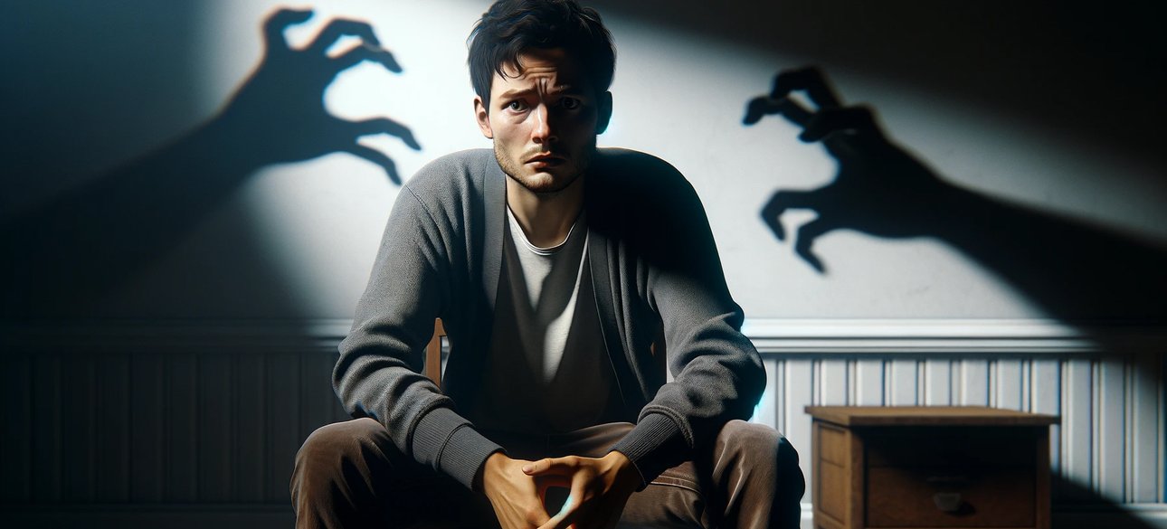 Людина у стані стресу та депресії