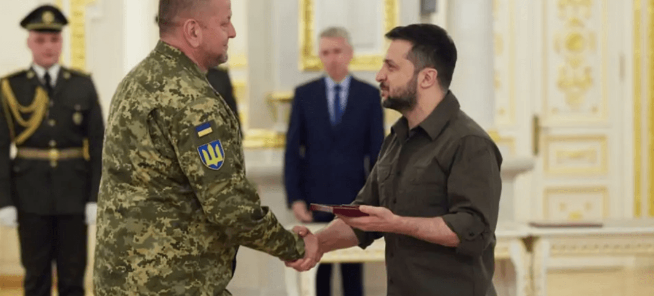 Залужный, Зеленский