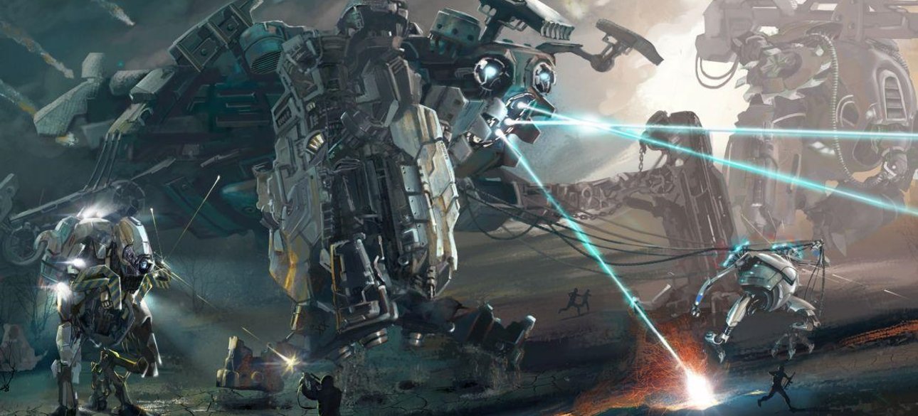 роботы, лазеры, война