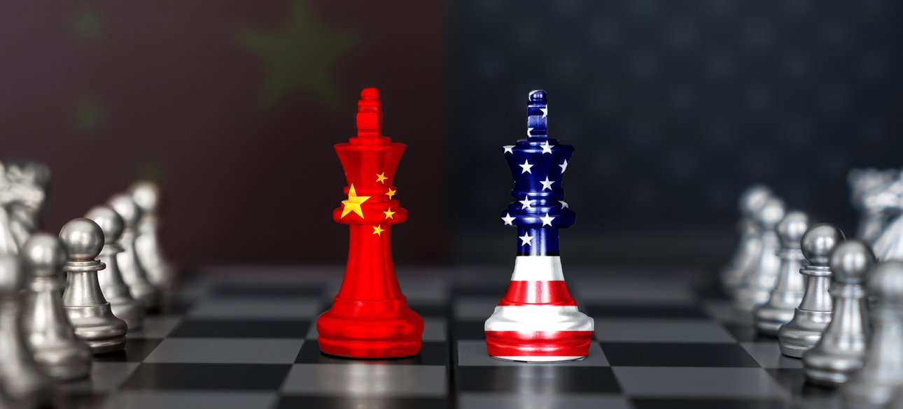 Шахи Шахові ферзі в кольорах США та Китаю