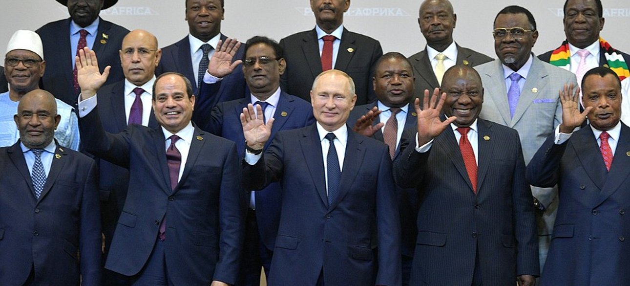 Володимир Путін, Африка, Росія