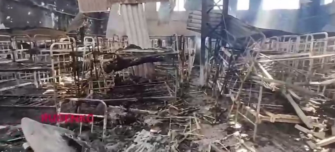 Оленівка, руйнування, вибух, обстріл, військовополонені, ліжко