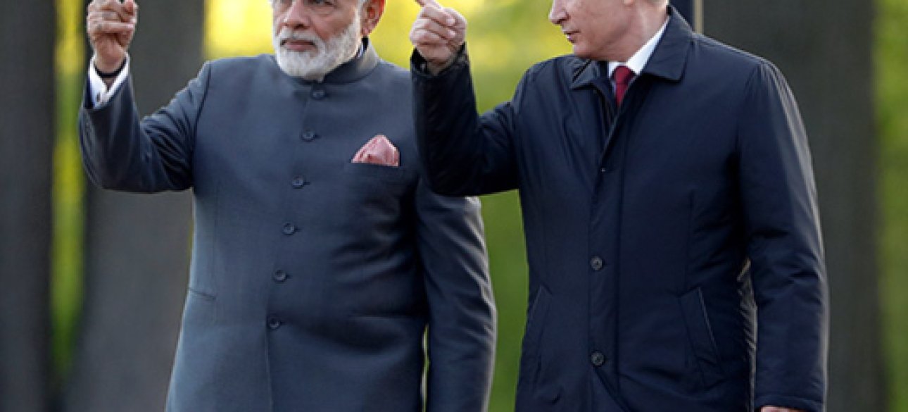 Путин, Моди, Россия, Индия