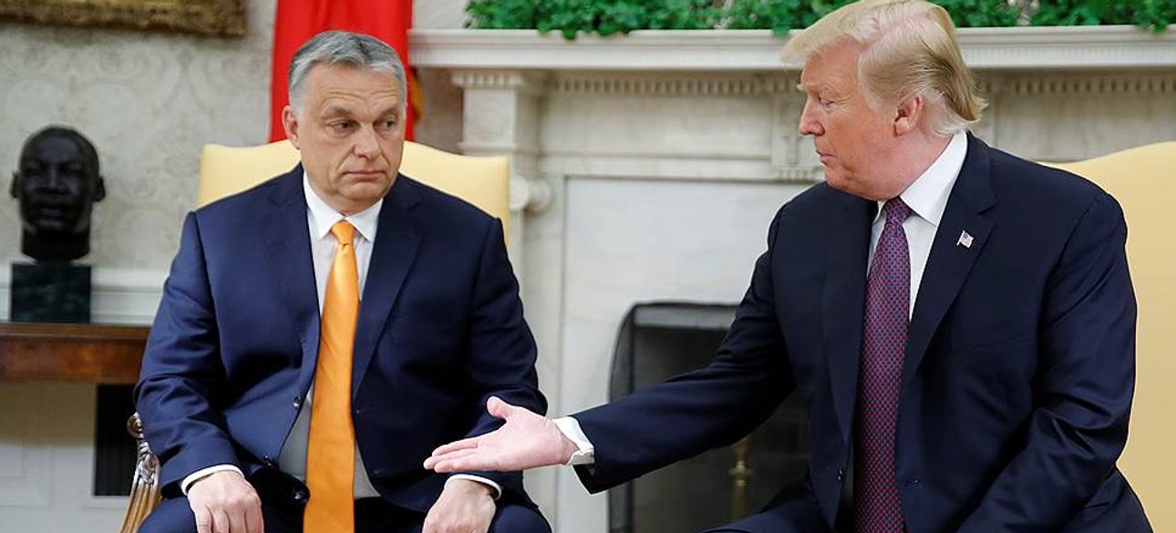 Трамп і Орбан на спільній пресконференції