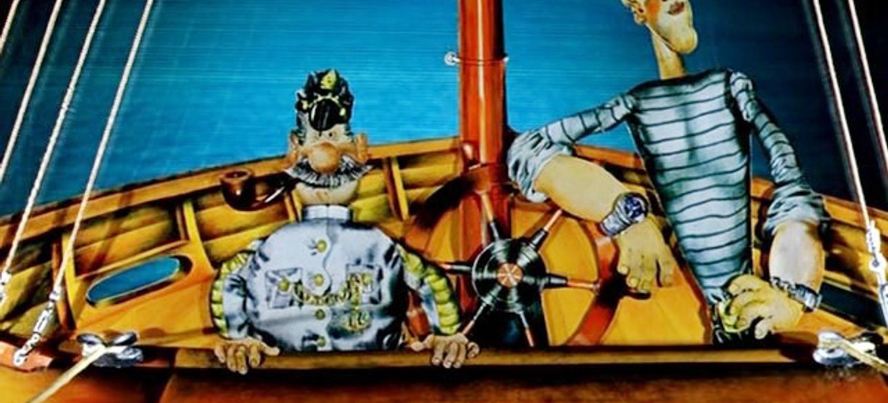 Кадр из мультфильма "Приключения капитана Врунгеля"