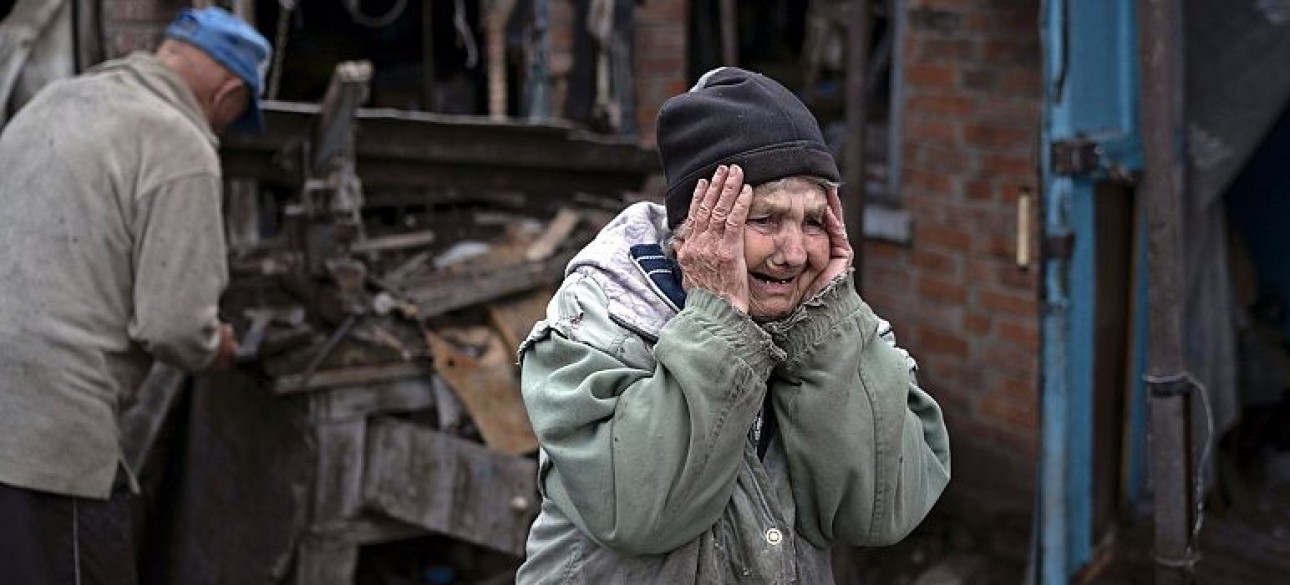 война украина, женщина, бабушка, ужас