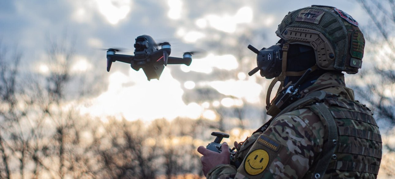 Украинский оператор БПЛА на линии фронта