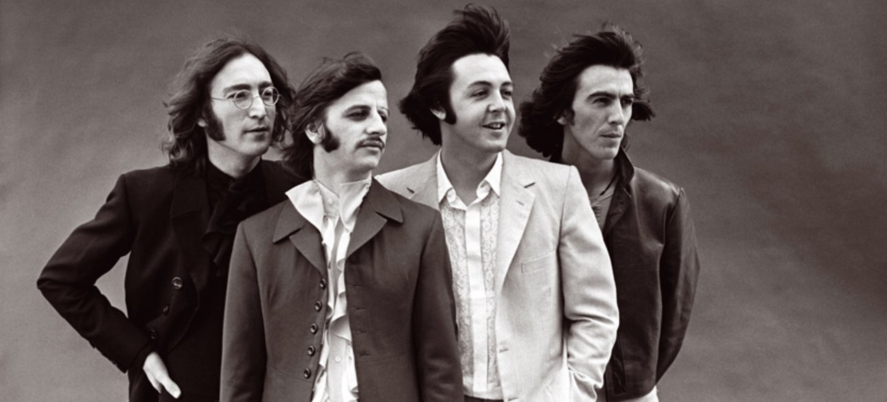 Beatles Чорно-біла фотографія групи Beatles