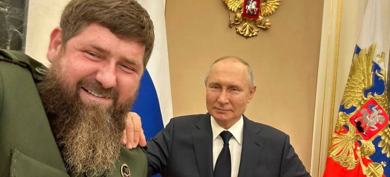 Кадиров і Путін Кадиров і Путін у Кремлі
